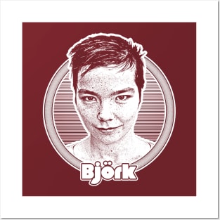 Björk /// Retro Style Fan Art Design Posters and Art